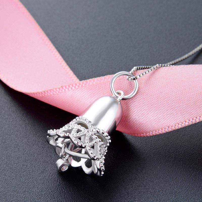 Lindon 925 Sterling Silber Klassische Damen Halskette Anhänger Zirkon Mode Geschenk