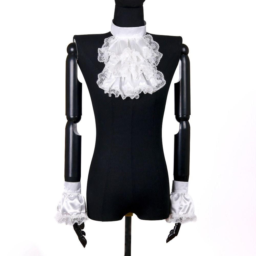 Victorian Style Victorian Lace Jabot Detachable Collar Cuffs Set Accessory Set Fake Collar