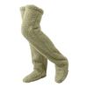 1 Pair Women Autumn Winter Over Knee Fuzzy Socks Solid Color Plush Thigh High Socks Thick Furry Boot Socks Leg Warmers