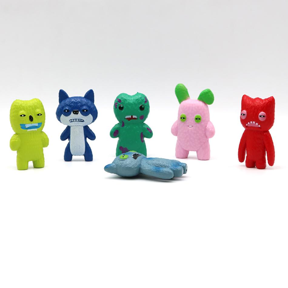 6-7cm Fuggler Funny Ugly Monster Series 6Pcs/Set Figure Cute Anime Model Doll Kids Surprise Gift Desktop Decoration Toys