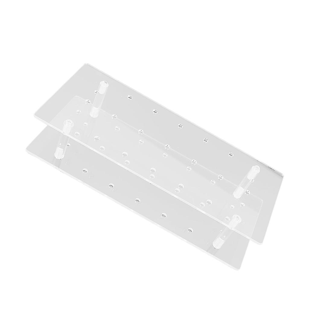 Cake Pop Holder Acrylic 21 Hole Reusable Transparent 2 Layer Cake Pop Stand Display Holder for Weddings Baby Showers