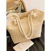 Summer Straw Woven Bag Women's 2025 New Arrival Large Capacity Woven Shoulder Bag Advanced Texture Niche Style Commuter Tote
