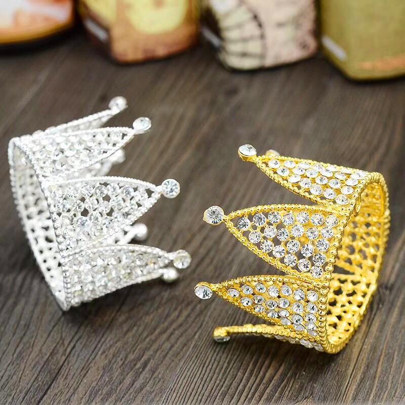Pearl Wedding & Birthday Cake Headdress: Aluminum Alloy Crown for Children
