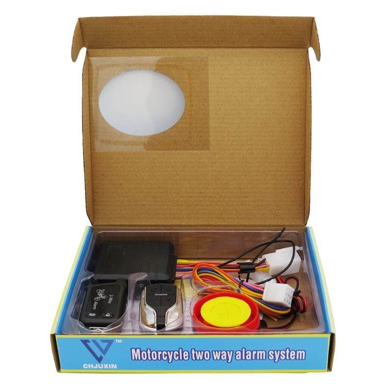 28GC Two Way Motorcycle Alarm System Anti-theft Alarm Systems with Remote Control LED Display Warning