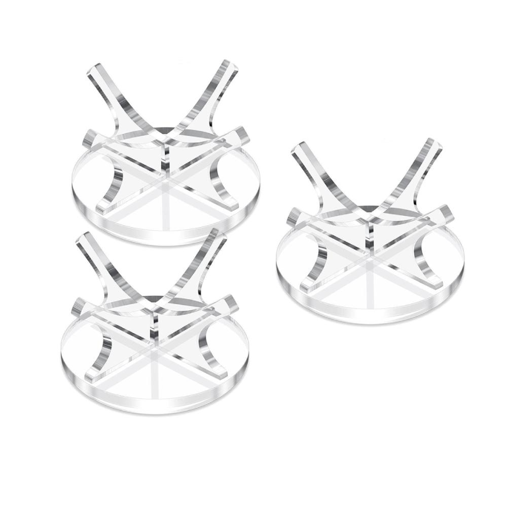 Acrylic Sport Ball Display Rack Clear Baseball Display Stand Memorabilia Autograph Baseball Holder for Golf Softball Tennis Ball