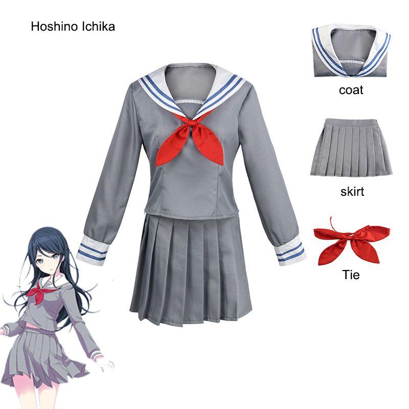 

Sekai Colorful Project Сцена с участием Хосино Ичика Акияма Мизуки Костюм для косплея HoshinoIchika,XS