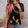 Fashion Women Retro Plush Animal Patterns Print T Shirt Funny Casual O-neck Short Sleeves T-shirt Summer Female Tee Shirt