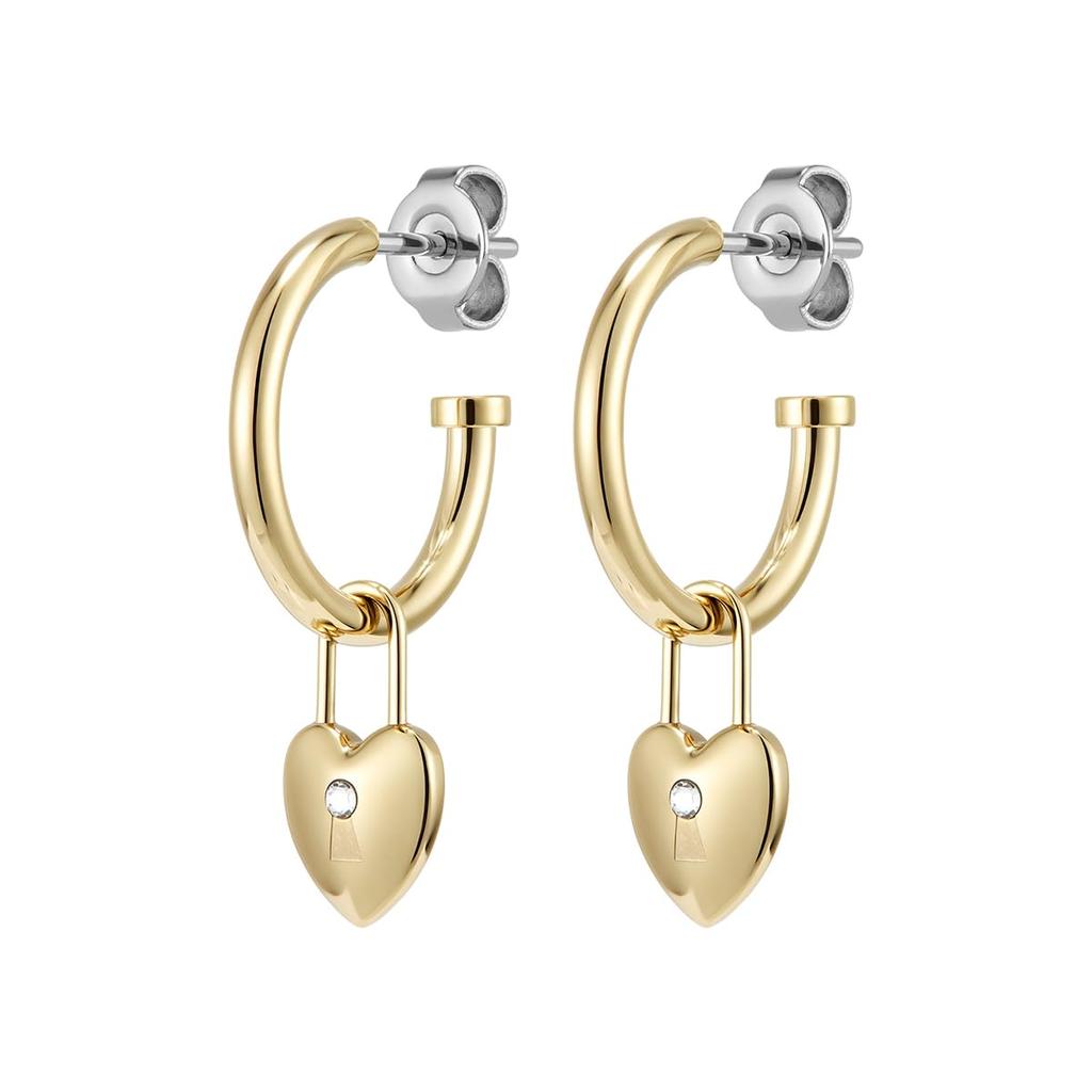 Autoryzowany Dealer Olivia Burton Classic Lockhart Złote Kolczyki Koła 24100268 [OLIVIA BURTON] Damskie