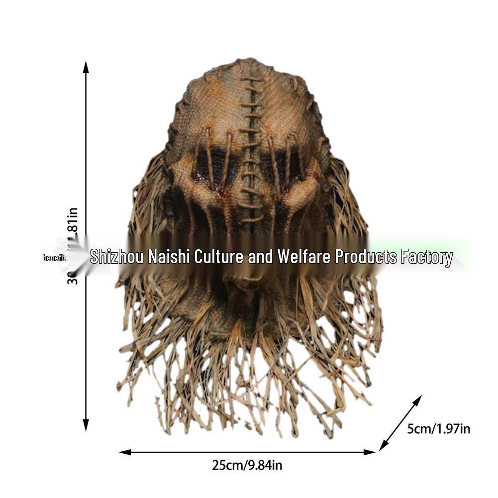 Cross-Border Halloween Scarecrow Horror Mask