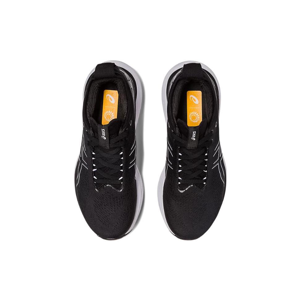 New Asics Gel Nimbus 25 Wide 'Black Pure Silver' Women's 1012B437-001