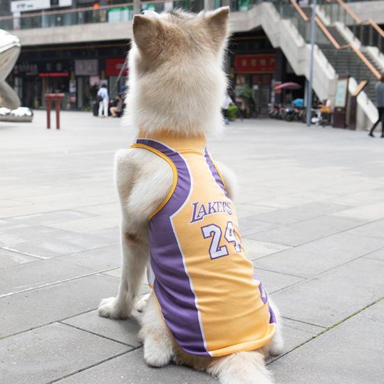 Pet Summer Mesh Letter Vest Basketball Jersey T-Shirt Sportswear Dog Clothes