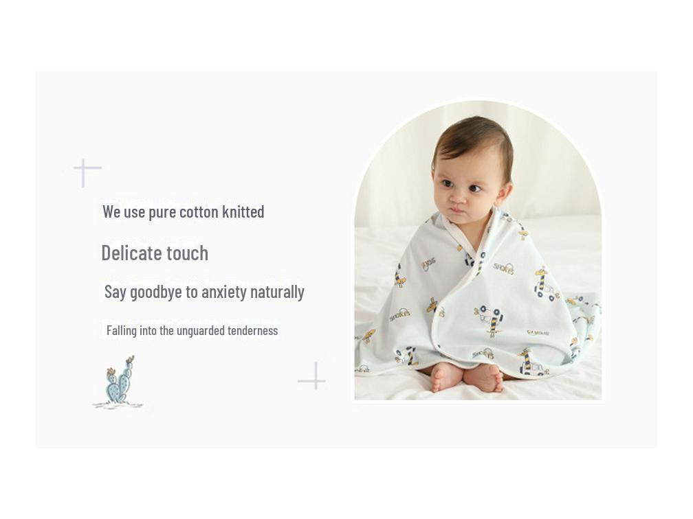 Ganzjahres-Neugeborenen-Babyeinschlagdecke - Weiche Baumwollwickeldecke für Säuglinge