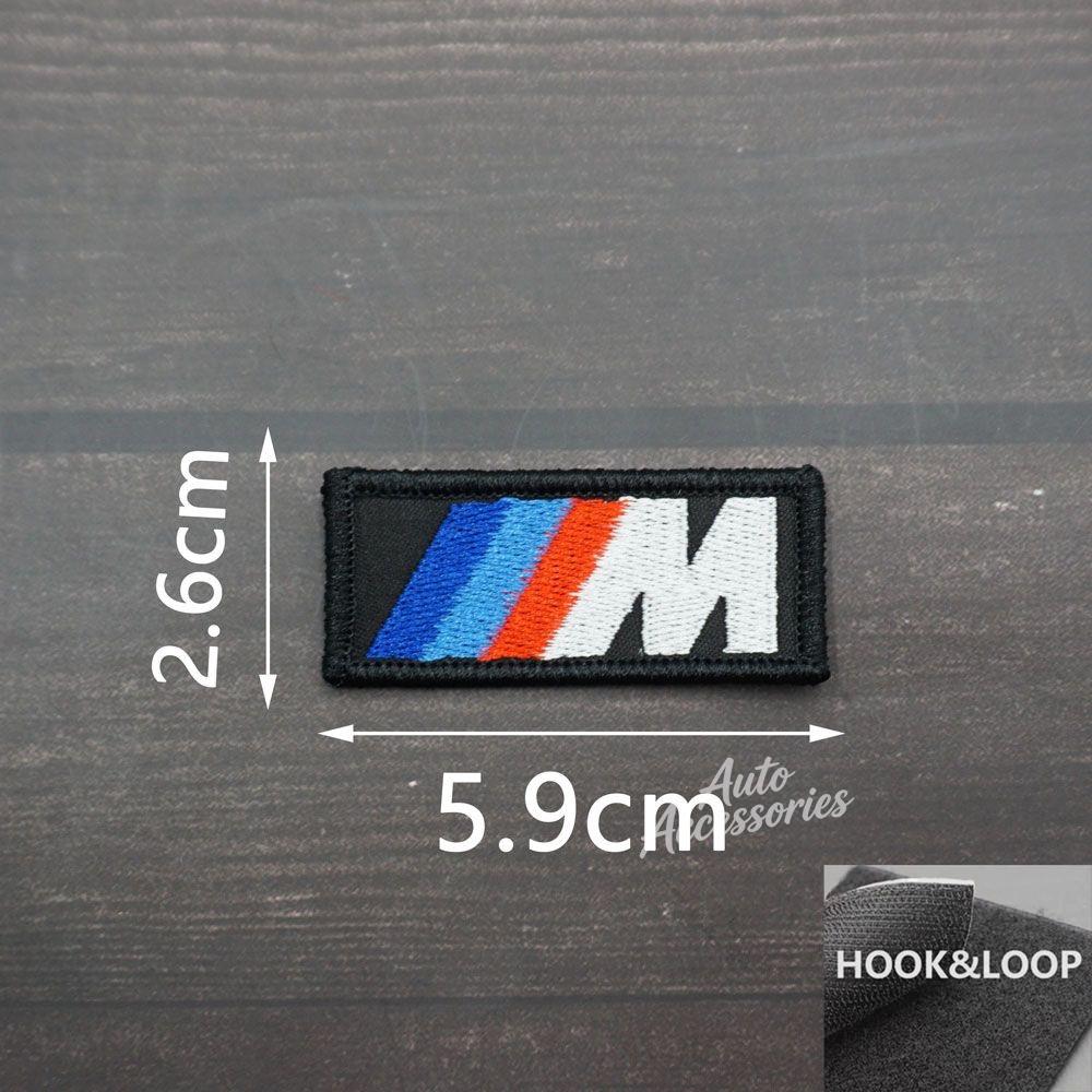 Cloth Embroidered Stickers HOOk&LOOP Clothing Hole Patch Decal For BMW M Power 1 3 5 7 Series Jacket Backpack Decor Accessories GB2