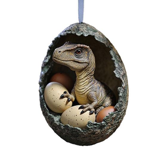 Vánoční ozdoba Akrylové zvířátko Vejce Strom Přívěsek 2D Kuře Kachna Želva Skořápka Farma Dekorace Sváteční dárek pro Rodinu Přátele