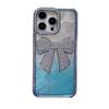 For IPhone 15 Electroplated Butterfly Crystal Diamond Phone Case for Apple 14 Gradient Feather 13 Luxury Protective Case for Women