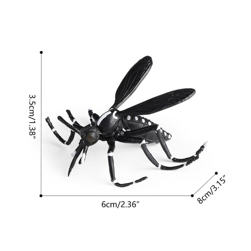 Simulation Insect Small Animal Toy Mosquitoes OrchidsMantis SpadeBeetle Simulation Animal Model Home Garden Ornaments