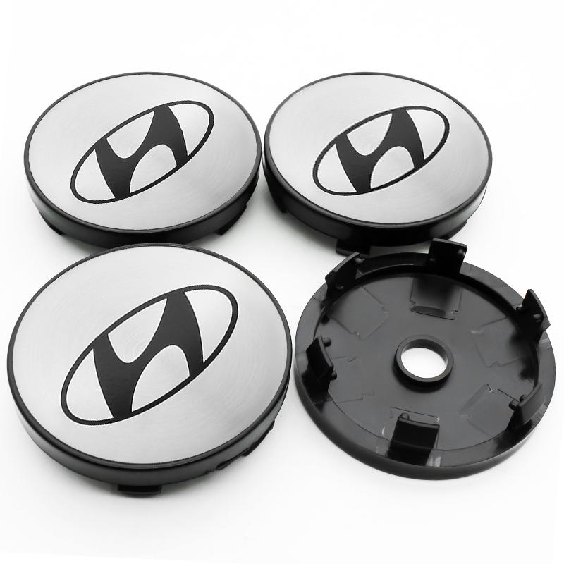 4 ks 56mm 60mm 65mm Středová krytka náboje kola auta Pro Hyundai Accent Elantra Veloster Getz Tucson i20 Krytky ráfku Samolepky Příslušenství