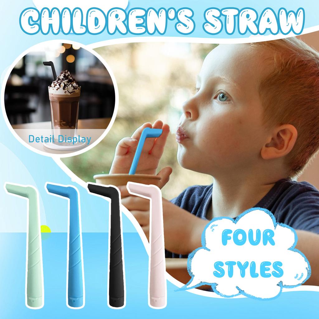 Hiccup Relief Straw For Adults & Kids Stops Hiccups Naturally Fast - Clinically Safe Reusable Device Lightweight Easy To Use Black,