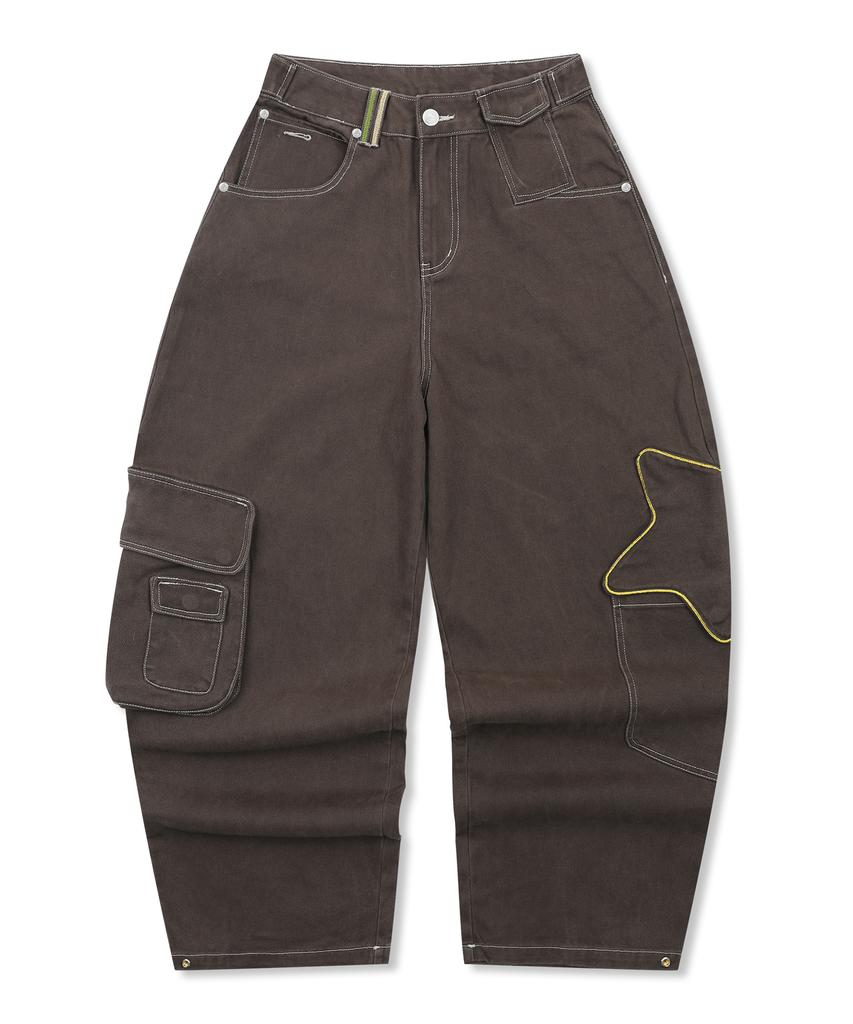 RuNaKi'Hu' Wxp052 Akirihoshi Cargo Balloon Pants (Brown)