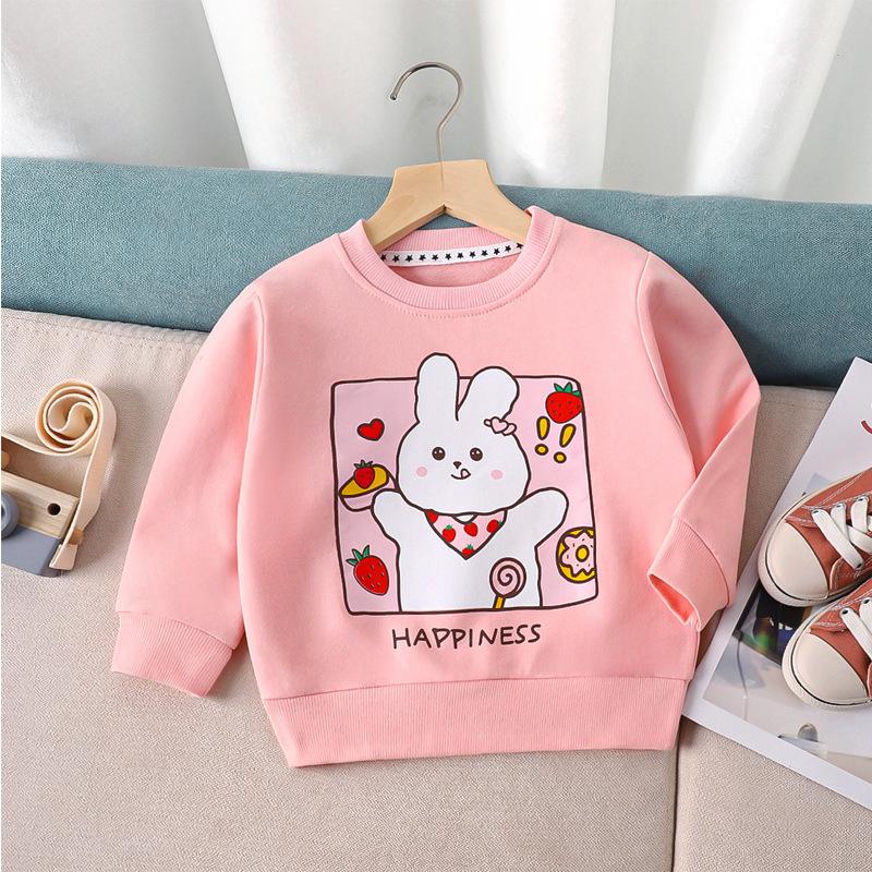 Children's Hoodie Undercoat Spring and Autumn Boys and Girls Cartoon Single Hoodie