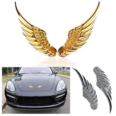 Fashion Decoration Badge 3D Metal Auto Sticker Decal Angels Wings