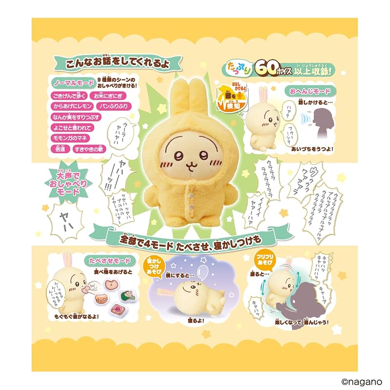 [Bandai] Talking Rabbit Pajama Set (Ages 6 and up)