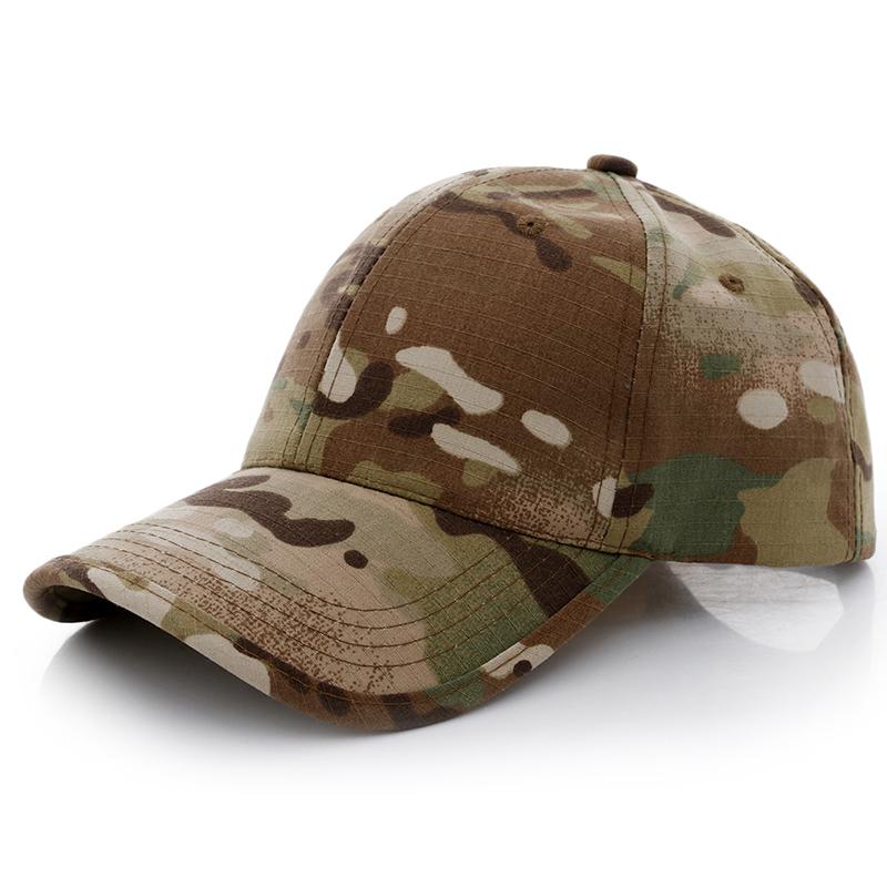 Camouflage Baseballpet Voor Mannen, Verstelbare Ademende Sneldrogende Baseballpet, Ideaal Voor Wandelen, Kamperen En Tactische Training 56cm to 60cm brown