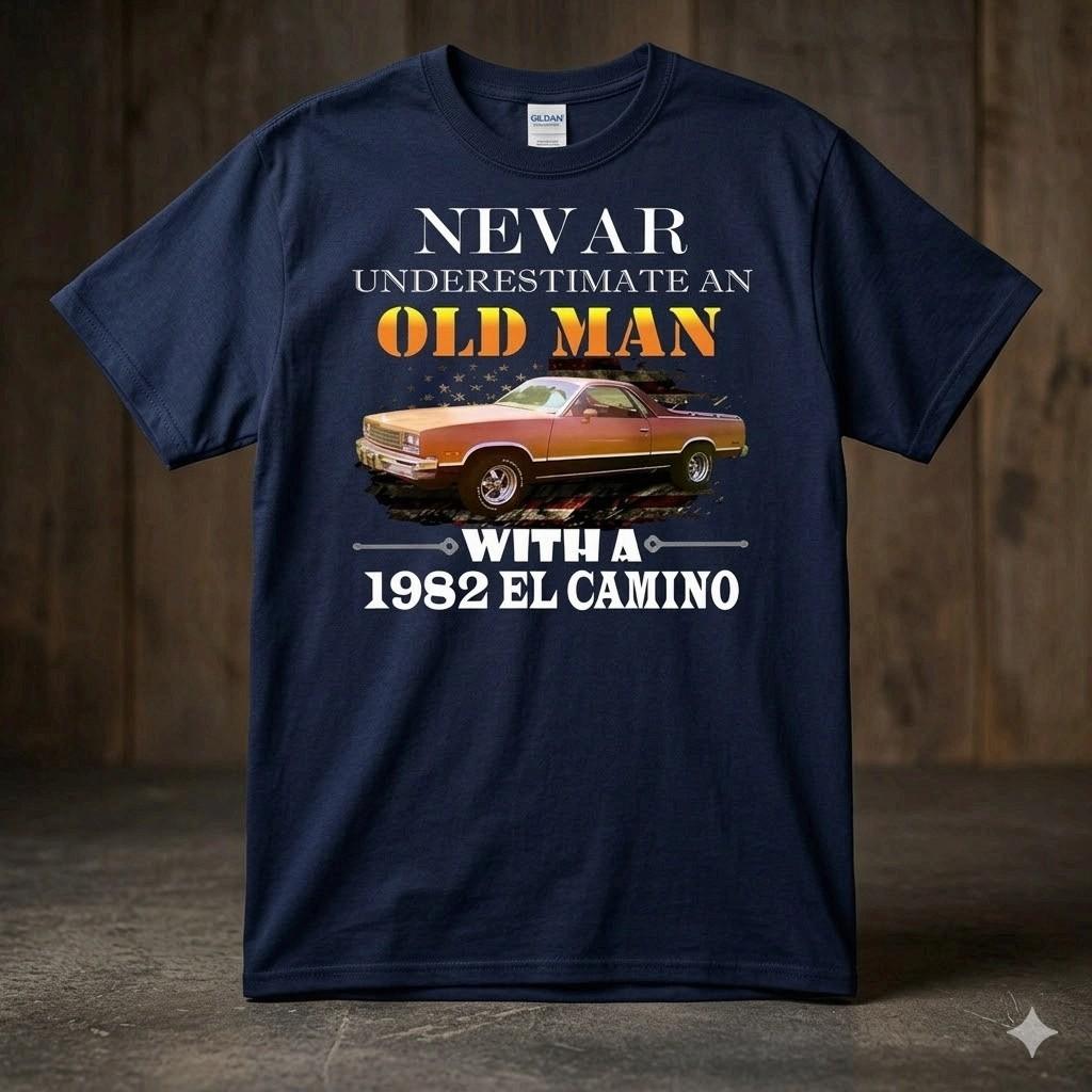 1978-87 Chevy El Camino Classic Car Shirt Gift For Men L