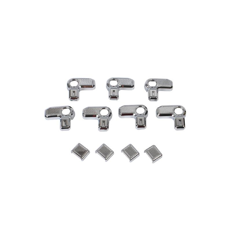 

13 шт., переключатель для сноса верхней части автомобиля, украшение на ручку крыши, наклейки для Ford Bronco Sport 2022 2023, интерьер Chrome 13PCS