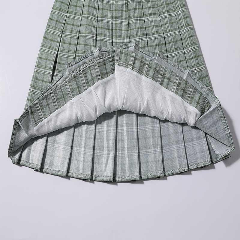 Sommer Damen Plissee Röcke Hohe Taille Damen Karomuster Minirock Süß Niedlich Damen Mädchen Tanzrock Preppy Stil Plissee Röcke