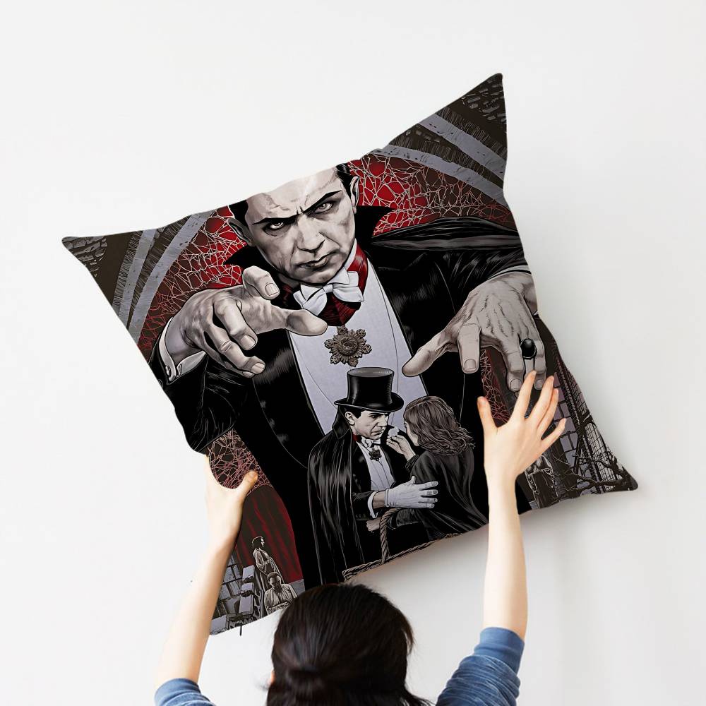 Classic Movie Dduracula Pillow Cover for Bedroom Room and Living Room Sofa Decorative Cushion Cover