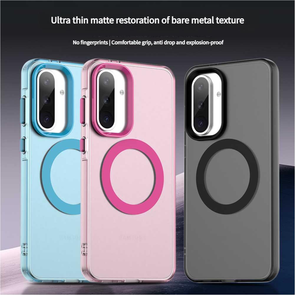 Magsafe Matte Phone Case For Samsung Galaxy A36 A56 A26 A16 5G Protective Case Magnetic Wireless Charging Shockproof Back Cover