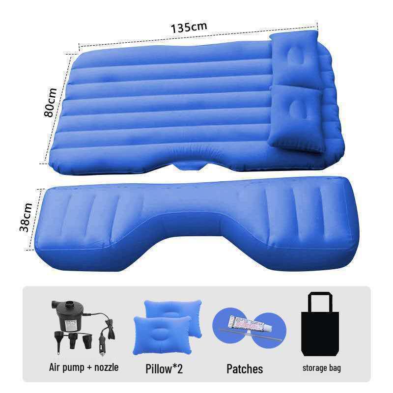 Car Travel Mattress: Folding Inflatable Back Seat & Trunk Sleeping Pad