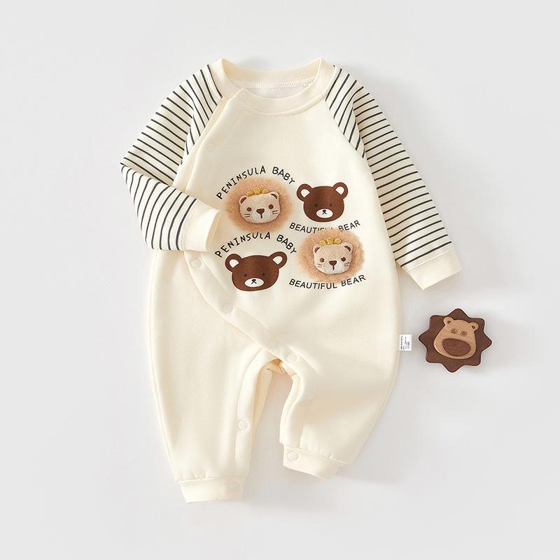 Super Cute Pure Cotton Baby Romper - Spring/Autumn Unisex Crawling & Sleepwear