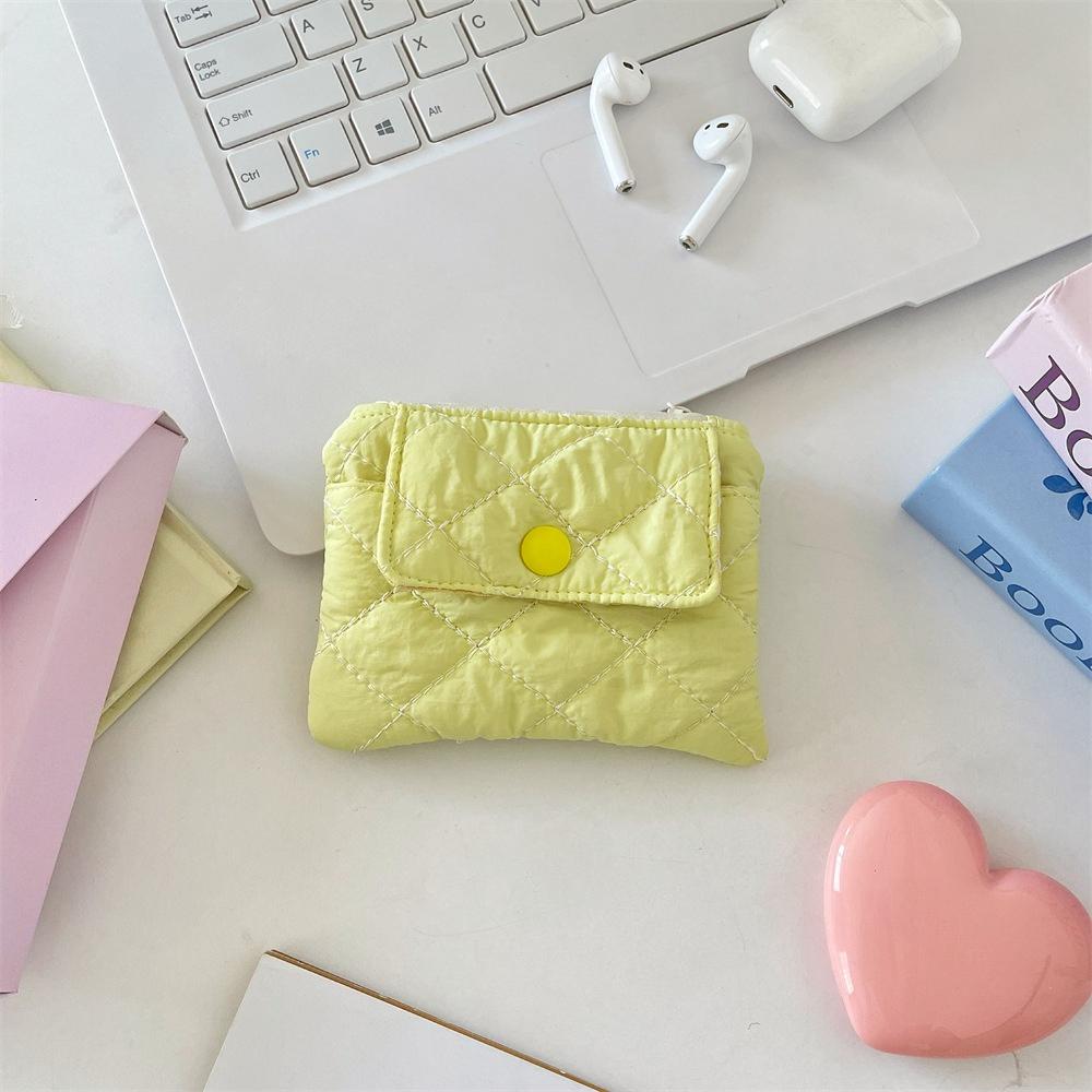 Cute Mini Coin Purse Simple Zipper Kid Storage Pouch Money Pocket Solid Color Coin Key Bag Women Men Cute Wallet Mini Purse
