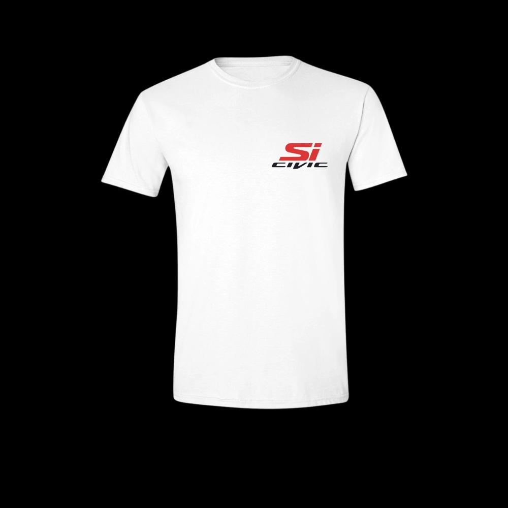 Honda Mens and Womens Tshirt Honda Civic Si Summer Motorcycle Tee Racing Retro Shortsleeved Spring Cycling Offroad Top