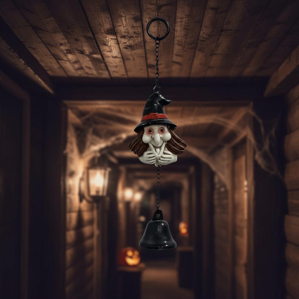 Weather Resistant Spooky Hanging Bell Durable Resin Resin Craft Ornament Homeowners