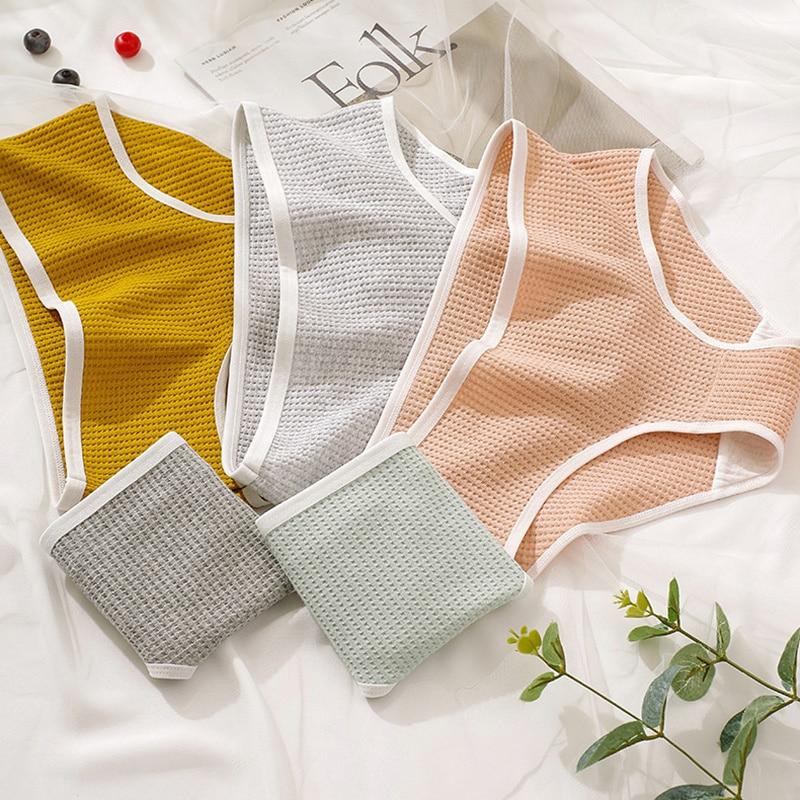 FINETOO Baumwolle Höschen Frauen Unterwäsche Sexy Dessous für Weibliche Slips Lift Hüfte Pantys Atmungsaktive Unterhose Mädchen M-XL Weiche Dessous