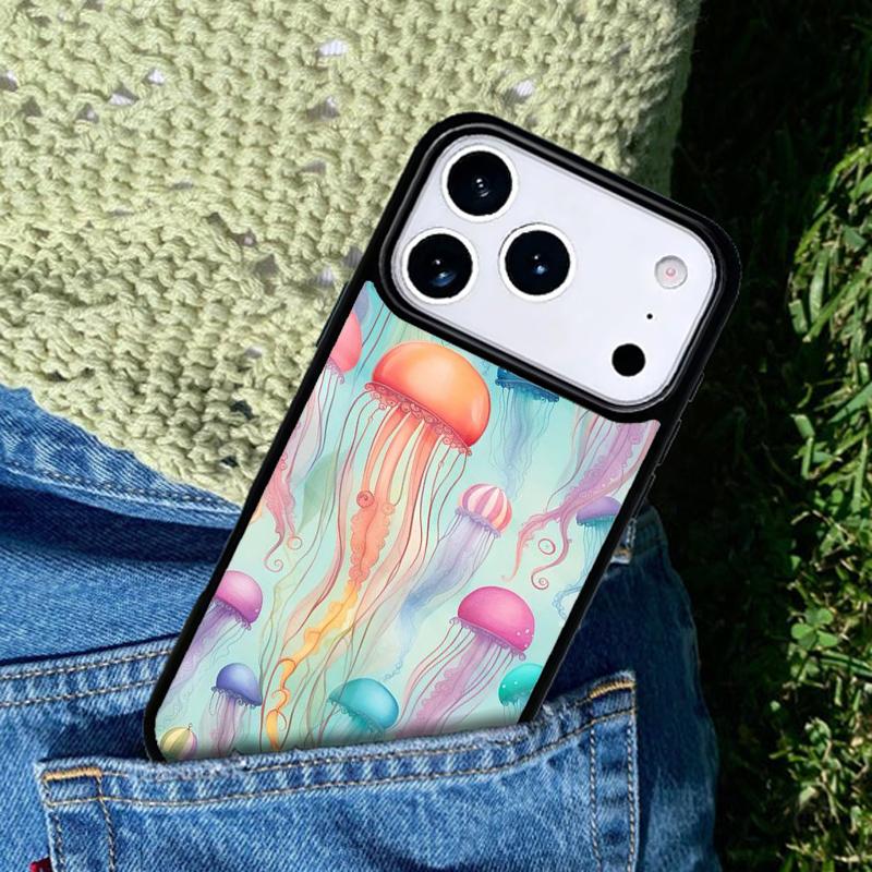 Magic Jellyfish Soft Mobile Phone Case Compatible with IPhone 17 16 15 14 13 12 11Pro Max 17 Air Cover