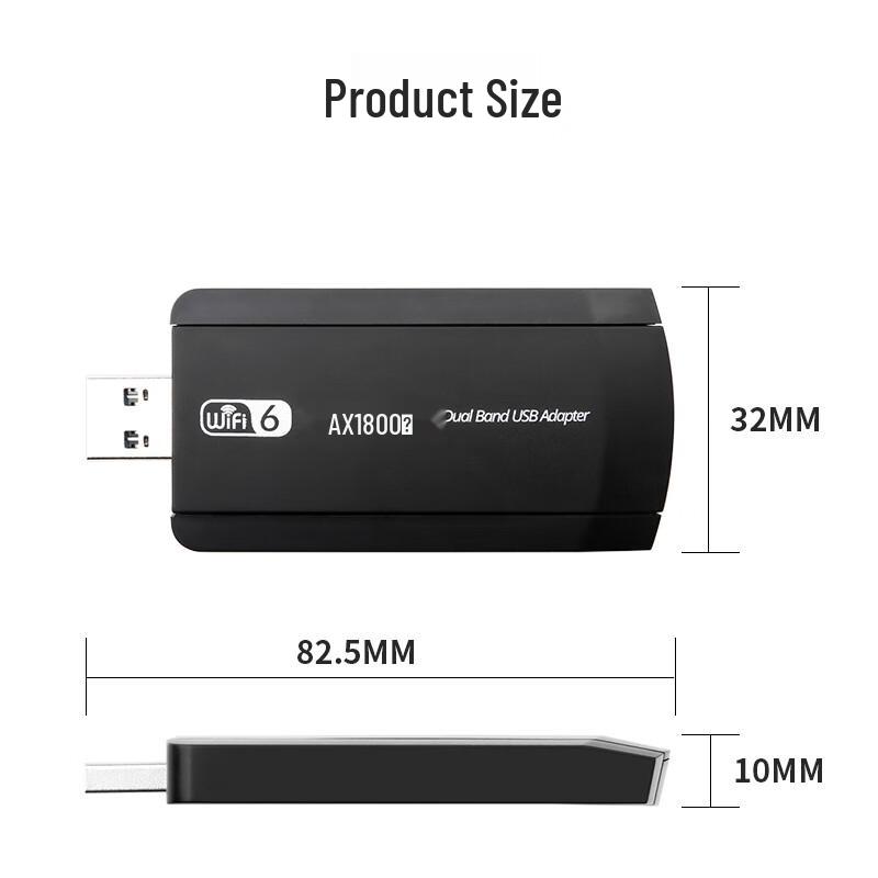 MOGEMOGE AX1800 Wi-Fi 6 USB Wireless Adapter