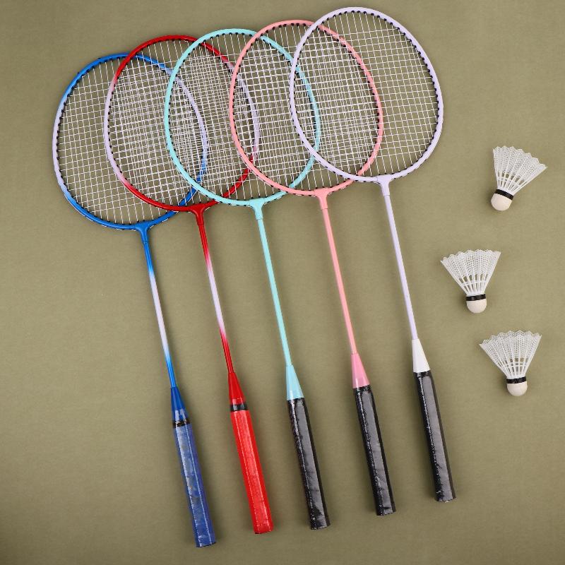 New 1Set Beginners Badminton Professional Training Durable Leisure Sports Racquet Durable Badminton Racket Set