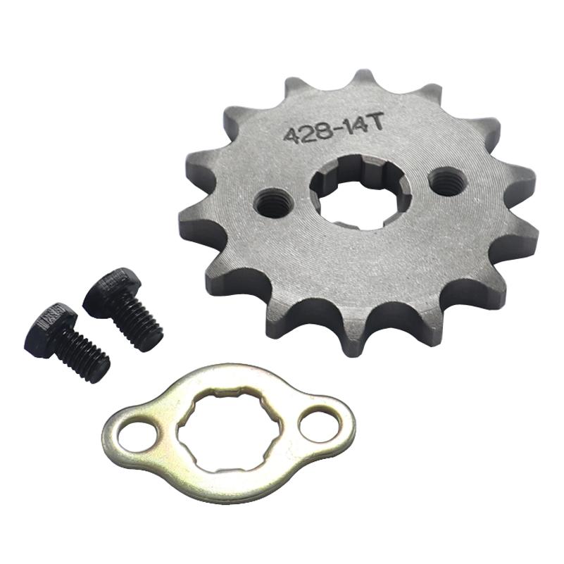 428 Chain 14T 17mm 20mm Front Engine Sprocket For 50cc To 125cc Dirt Bike ATV Go Kart Quad Pitbike Buggy Motorcycle