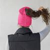 Magnetic Opening Ponytail Knitted Hat
