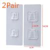 New 10 Pair Double-Sided Adhesive Wall Hooks Hanger Strong Transparent Hooks Suction Cup Sucker Wall Storage Holder For Kitchen
