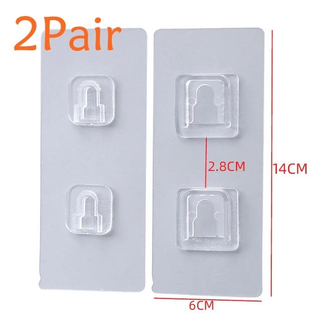 New 10 Pair Double-Sided Adhesive Wall Hooks Hanger Strong Transparent Hooks Suction Cup Sucker Wall Storage Holder For Kitchen