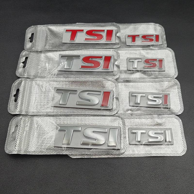 WHAQY1 3D Metal Logo TSI Emblem Letters Car Trunk Badge For VW TSI Decal Sticker Accessories