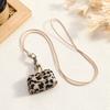 Retro Styles Hanging Neck Bag Pendant Necklace with Leather Materials for Earphones and Coin Portable and Sturdy