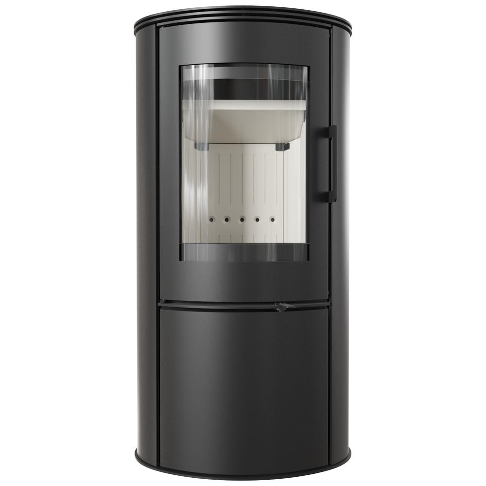 Wood Burning Steel Stove KRATKI AB S/DR ECO 5,5 kW Ø 150