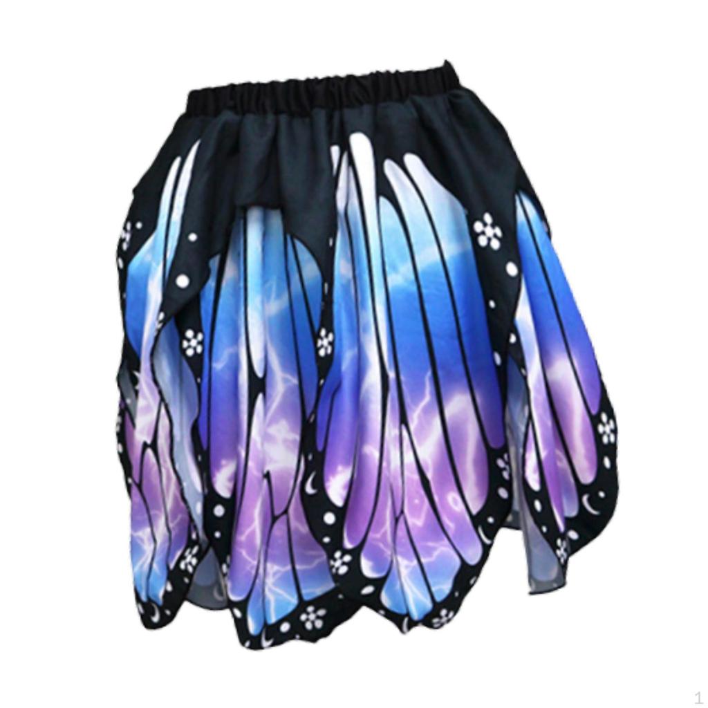 Schmetterlingskostüm Rock für Kinder, Kleidung mit elastischer Taille, Outfit, Cosplay-Zubehör,