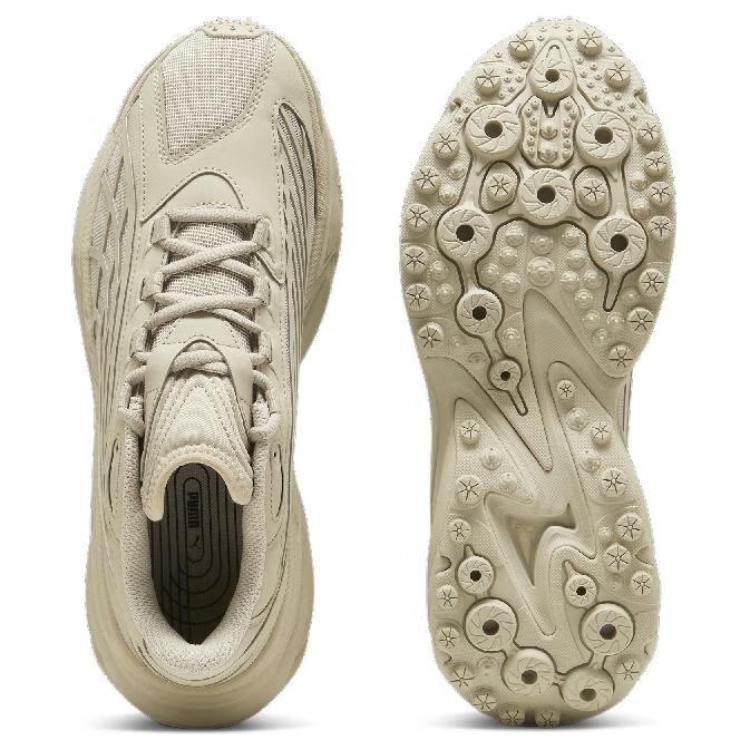 PUMA Spire Slip Resistant Abrasion Resistant Low top Casual Running Shoes Unisex Ecru 396434-04